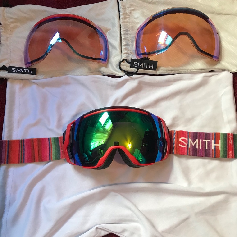 Smith I/o7 Chromapop Ski Goggles with 3 lenses
